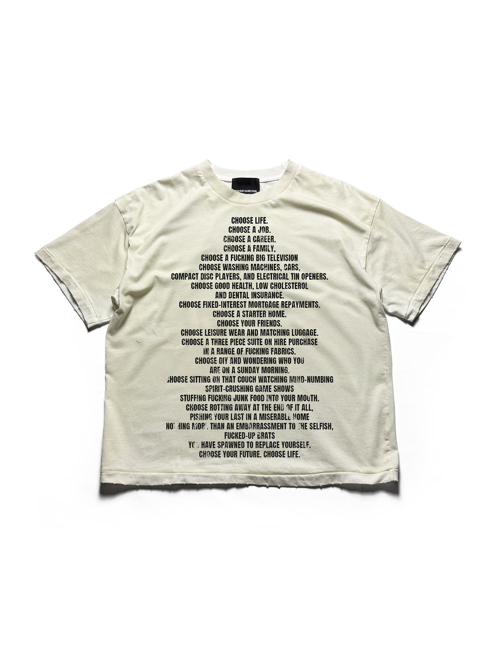Choose Life T-Shirt - Ivory