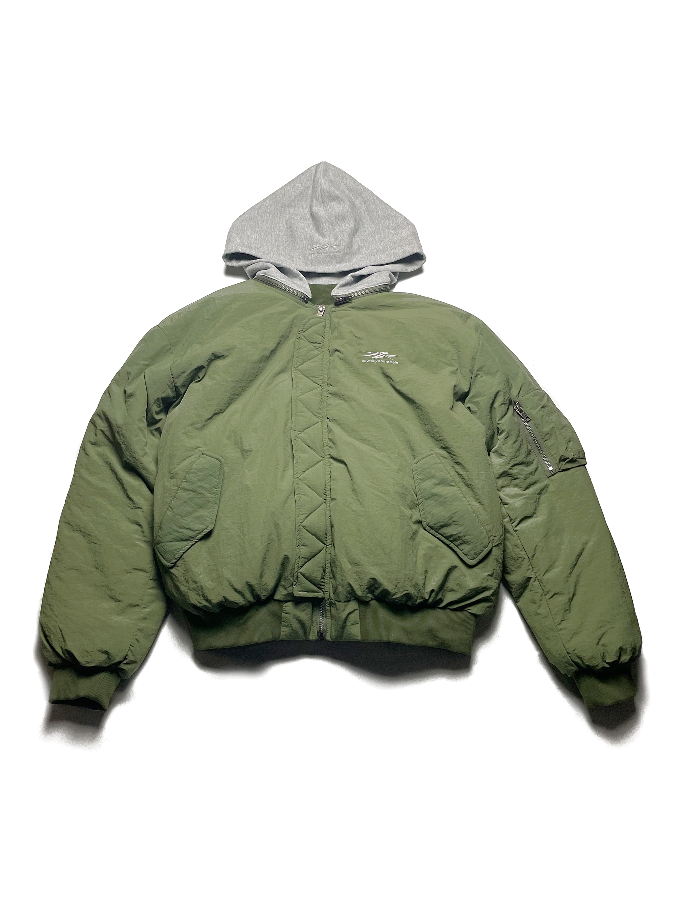 NewDaySamePain Black Nylon Reversible New Day Same Pain Bomber